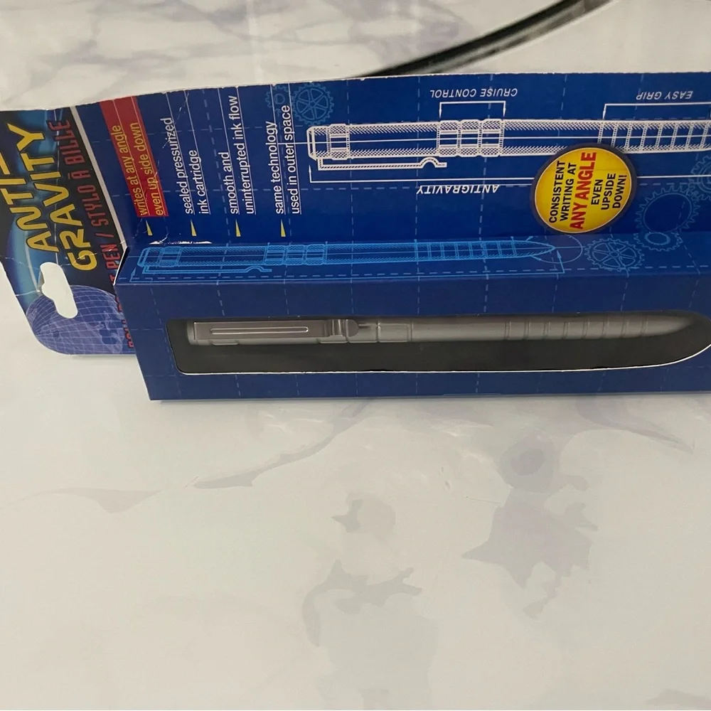 Anti-Gravity Silver Ballpoint Pen - Picture 3 of 5